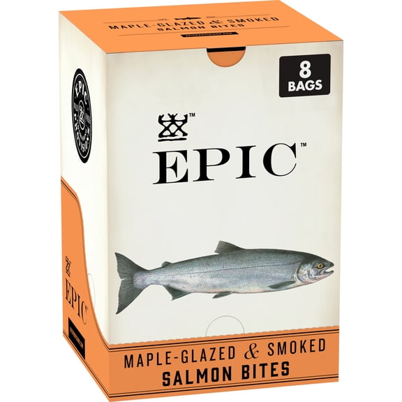 EPIC Salmon Bites, Wild Caught, 8 ct,  2.5 oz Pouches