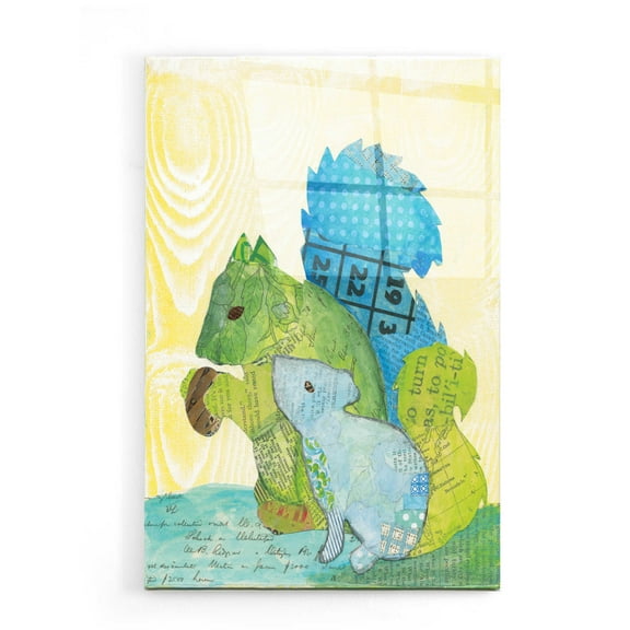 Epic Art 'Squirrel Family' by Courtney Prahl, Acrylic Glass Wall Art, 16"x24"