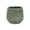 Green, variant on Fairloam Round Curved Wave Lined Pattern Ceramic Pot, Gray - Large