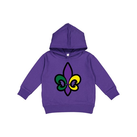 Inktastic Fleur De Lis Mardi Gras Holiday Toddler Hoodie