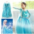 thumbnail image 4 of Robe de Fête pour Fille Princesse Anna Elsa, Costume de Cosplay, Robe pour Enfant, Tailles 7-8 Ans, 4 of 4