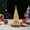 Gold, variant on Christmas Tree Figurine Resin Tabletop Decor, 7.9 Inch Tall Xmas Trees Decoration Holiday Decor Indoor Table Decorations, Elegant Fireplace Living Room Centerpieces