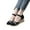 Black, variant on AXXD Beige Wedge Sandals for Women Knitted Round Toe Lace Decoration Sandals High Heel Summer Casual