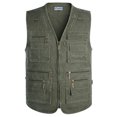 thumbnail image 4 of Chaleco de primavera y otoño para hombre, chaleco de trabajo de pesca multibolsillos extra grande para personas de mediana edad y mayores, chaleco informal para exteriores, 4 of 6