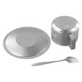 thumbnail image 2 of Indoor Use Double-deck Coffee Cup Coffee Cup With Spoon Classic Vintage Style Cool To Touch Double-wall Design, 2 of 12