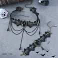 thumbnail image 3 of TAZAG Gothic Halloween Banquet Party Hollow Skull Flower Necklace Niche Textured Ladies Jewelry, 3 of 3