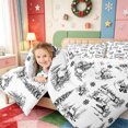 thumbnail image 4 of Manfei Kawaii Animals 7-Piece Twin Bedding,Traditional Christmas Candy Cane Bedding Comforter Set,Xmas Reversible, 4 of 7