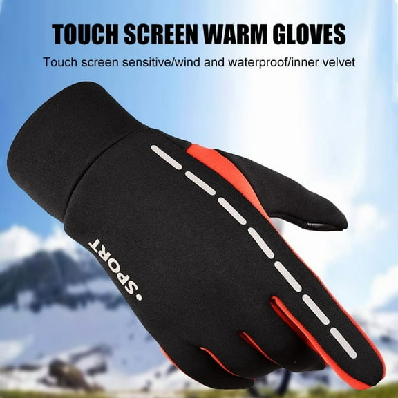 MesaSe Unisex BMX MX ATV MTB Racing Mountain Bike Bicycle Cycling Off-Road/Dirt Bike Gloves Road Racing Sports Gloves Touch Recognition Full Finger Glove/ 1 Pair（Random Color）