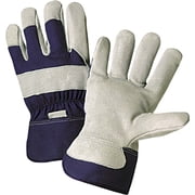 91205/L Men's Split Cowhide Leather Palm Gloves, Large