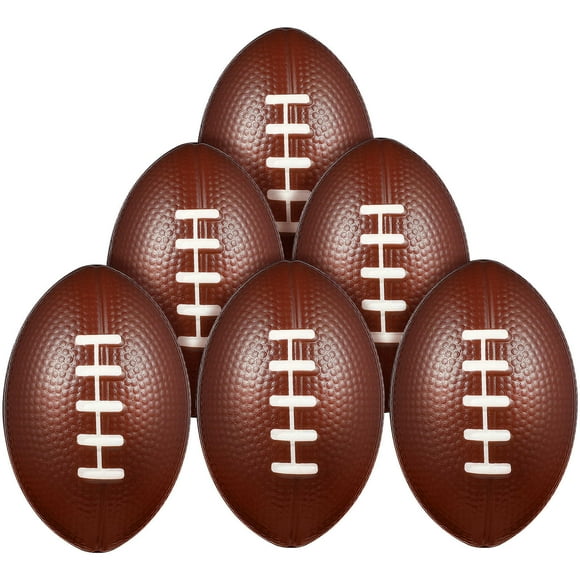 KAKOWELY Ballon de rugby 5 Pcs Petit Ballon de rugby pour Fête Mini Ballon de rugby Moussant Ballons de Sport Moussants pour Fêtes et Remplissage de Sac