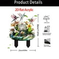 thumbnail image 3 of PEIBang 2D Flat Acrylic Garden Stakes Outdoor Decorations,Birds and Flowers Yard Sign Ground Insertion for Lawn Garden Pathway Decorations, 3 of 8