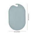 thumbnail image 3 of Tabla de cortar de plástico | Tabla de cortar de TPU antideslizante con lunares | Diseño reversible con ranuras para jugos | Resistente Duradero | 14.26x9.44 pulgadas | Fácil de limpiar | Placa única, 3 of 6