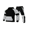 thumbnail image 1 of Spring Men ‘s Jogging Tracksuits Sweatsuits Activewear Long Sleeve Pullover Hoodies Sweatshirt+Long Sweatpants Black Red M, 1 of 3