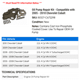 thumbnail image 2 of Oil Pump Repair Kit - Compatible with 2005 - 2010 Chevy Cobalt 2006 2007 2008 2009, 2 of 2