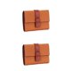 thumbnail image 3 of Monedero de mujer Trifold Qarigey Color sólido Oro marrón 2Conjunto, 3 of 6
