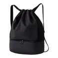 thumbnail image 2 of Swimming Backpack Dry Wet Separation Waterproof Gym Bag Drawstring Backpack Shoe Compartment Travel Sports Bag Beach Pool Gear Storage Bag Outdoor Activity, 2 of 6