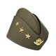 thumbnail image 1 of GAXIRE BESTOYARD Sombrero de baile marinero, espectáculo de baile cuadrado, abanico de velero, azafata, barco, otoño, tres estrellas, boinas de trigo, gorra militar (verde militar), 1 of 4