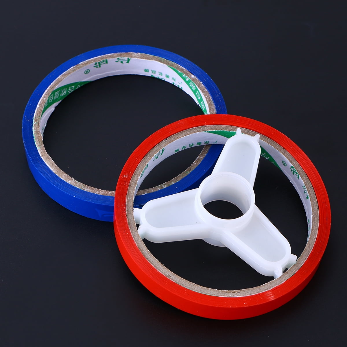 Metal Bag Neck Sealer Tape Dispenser with 6 Rolls 12mm Tape for Retail, Grocery, Shop Use - Random Colors Included