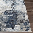 thumbnail image 4 of Mark&Day Area Rugs, 5x7 Vuren Modern Abstract Marble Denim Area Rug, Blue Grey Marble Swirl Carpet for Living Room, Bedroom or Kitchen (5'3" x 7'3"), 4 of 5