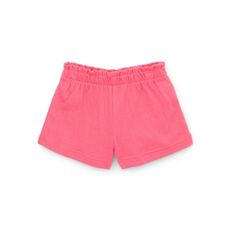 Garanimals Baby Girls Crinkle Jersey Paper Bag Waist Shorts, Sizes 0-24M
