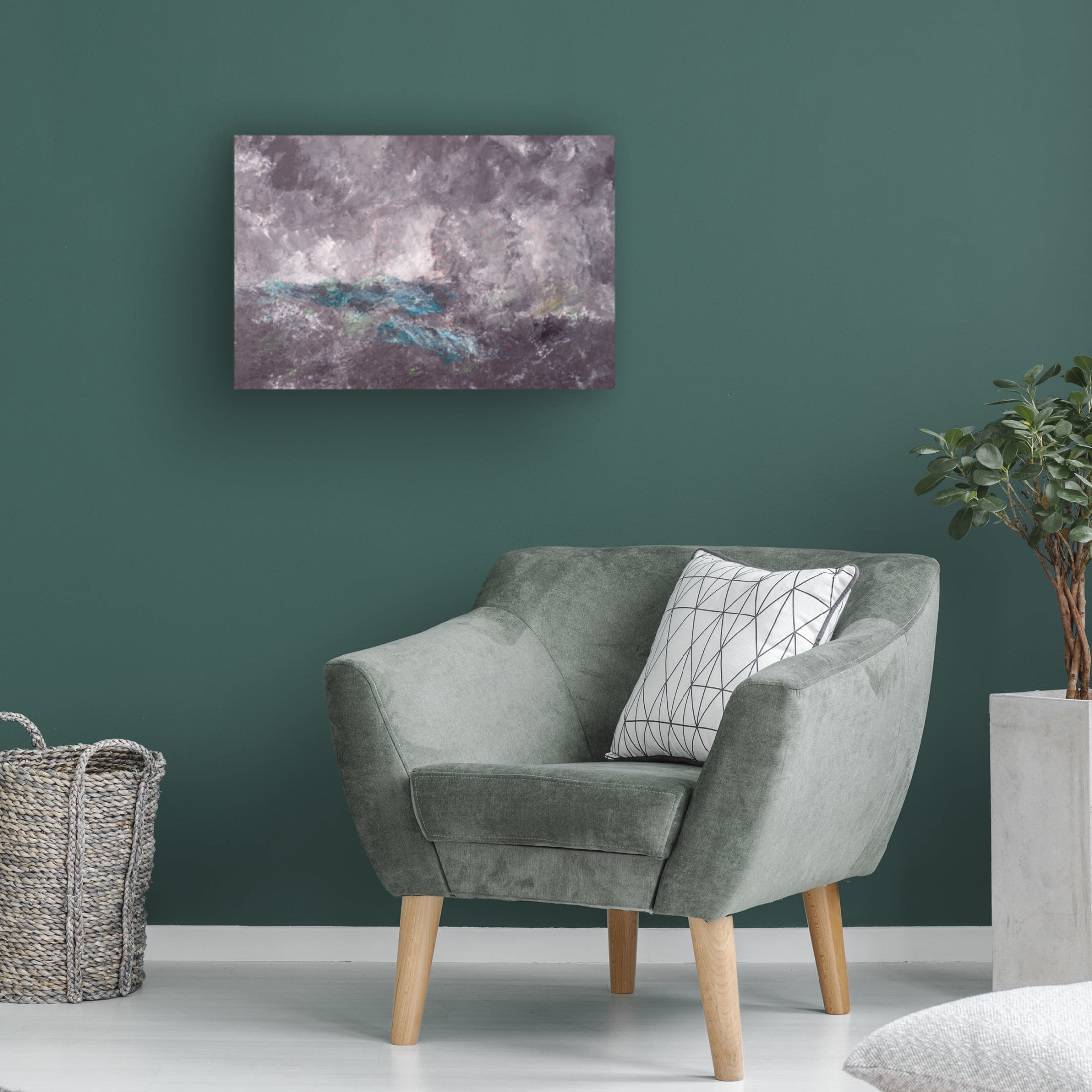 Canvas Wall Art - Pictufy  'Storm In The Archipelago, Dalarap' Wall Art for Living Room, Bedroom, or Office D?cor by Trademark Fine Art - 24 x 16 Inches