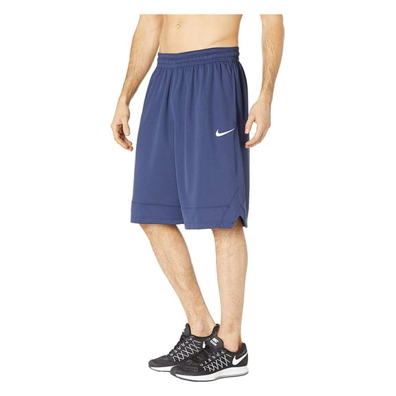 Nike Dri-FIT Icon, Men's Basketball Shorts, Athletic Shorts with Side Pockets, Midnight Navy/Midnight Navy/White, 3XL