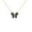 Yellow, variant on Pure Elegance Butterfly Charm Pendant Necklace 925 Silver 14K Rose Gold Over Gift For Her