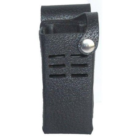Leather Carry Case Holster for Motorola DP2400 Two Way Radio - (Non-Display)