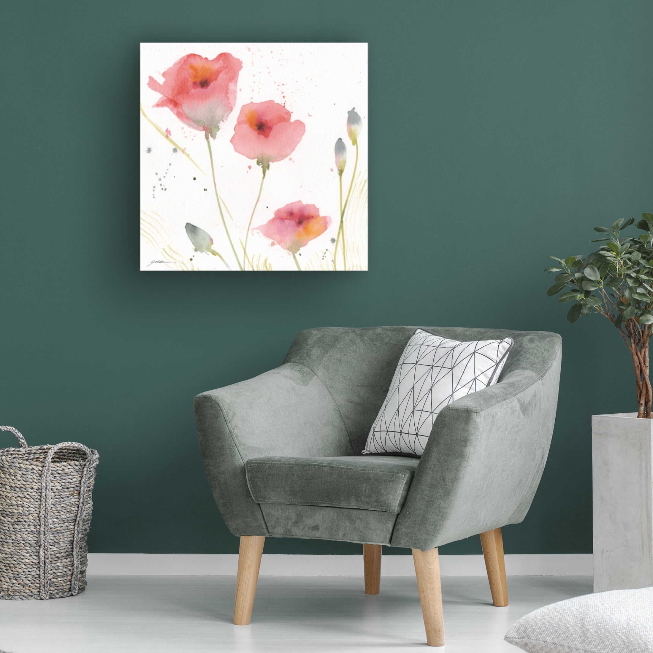 Canvas Wall Art - Sheila Golden 'Summer Dream' Wall Art for Living Room, Bedroom, or Office Décor by Trademark Fine Art - 24 x 24 Inches