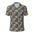 thumbnail image 2 of Daiia Squirrel Garden Delight Pattern Men’s Polo Shirts,Solid Deck Shirt,Classic Fit, Breathable Cotton Polo for Casual and Sport Wear-X-Large, 2 of 7