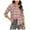 Pink, variant on Womens Blouses autumn winter Casual Roll Up Long Sleeve Boyfriend plaid print Button Down Flannel tops