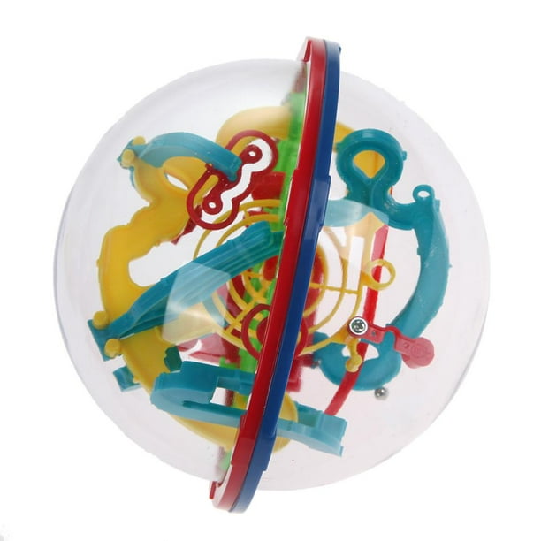 Juego de equilibrio de bolas de intelecto de laberinto esférico 3D y juguete de rompecabezas-S JShteea libre de BPA