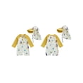 thumbnail image 2 of Loicainy Toddler Baby Kids Boy Rash Guard Swimsuit with Hat 3 6 12 18 24 Months 2T 3T 4T 5T Sailboat Print Zip Up Long Sleeve Crew Neck Swimwears, 2 of 9