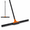 30in, variant on 24in Orange Heavy Duty Floor Squeegee Broom with Built-In Brush and Long Handle
