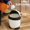 thumbnail image 5 of Vikakiooze Cute Trash Can With Lid Wastebasket Countertop Garbage Container Bin For Home Office Bathroom Kitchen Dorm Room Coffee Bar, 5 of 9