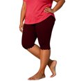 thumbnail image 2 of Noric Women's Plus Size Workout Shorts Tummy Control Compression Scallop Hem Athletic Yoga Shorts for Summer, 2 of 6
