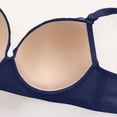 thumbnail image 7 of Lace V-Neck Push Up Bra, Womens Adjustable Strap Breathable Comfortable Underwire Bralette Navy XXL, 7 of 7