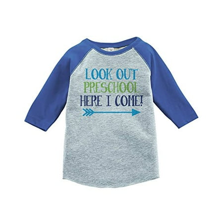 

7 ate 9 Apparel Kids Look Out Preschool School Shirt Blue