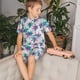 thumbnail image 4 of Balery Palm Leaves Conjunto de Pijama Infantil de Manga Corta con Estampado – Ropa de Dormir de Algodón Suave-Small, 4 of 6