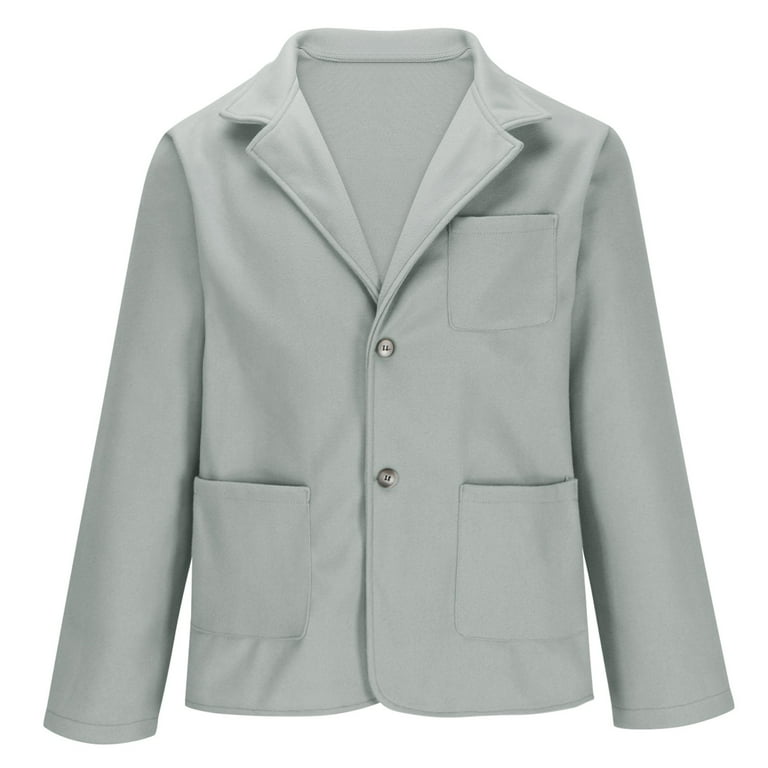 jjayotai Mens Blazer, Casual Slim Fit Sport Coat Two Button