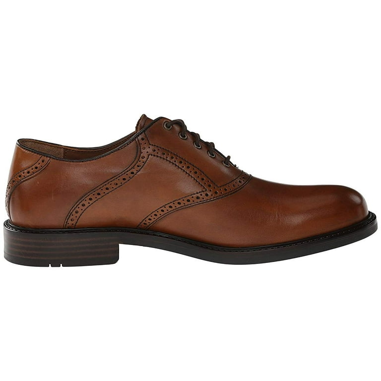 Johnston Murphy Tabor Saddle Dress Oxford Mahogany Calfskin