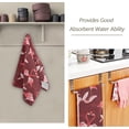 thumbnail image 2 of Coolnut Tropical Flamingos in Love Hand Towels 2 PCS, Valentine's Day Red Kitchen Towel Ultra Soft and Highly Absorbent,Decorative Fingertip Face Towel for Bathroom Hotel, 28.3"x14.4", 2 of 5