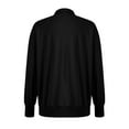 thumbnail image 5 of Sweatshirts For Women Loose Fit Women's Fashion V-Neck Button Solid Color Long Sleeve Pocket Sweatshirt Top, 5 of 5