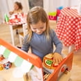 thumbnail image 3 of Melissa & Doug Wooden Pizza Food Truck Activity Center with Play Food, for Boys and Girls 3+, 3 of 10