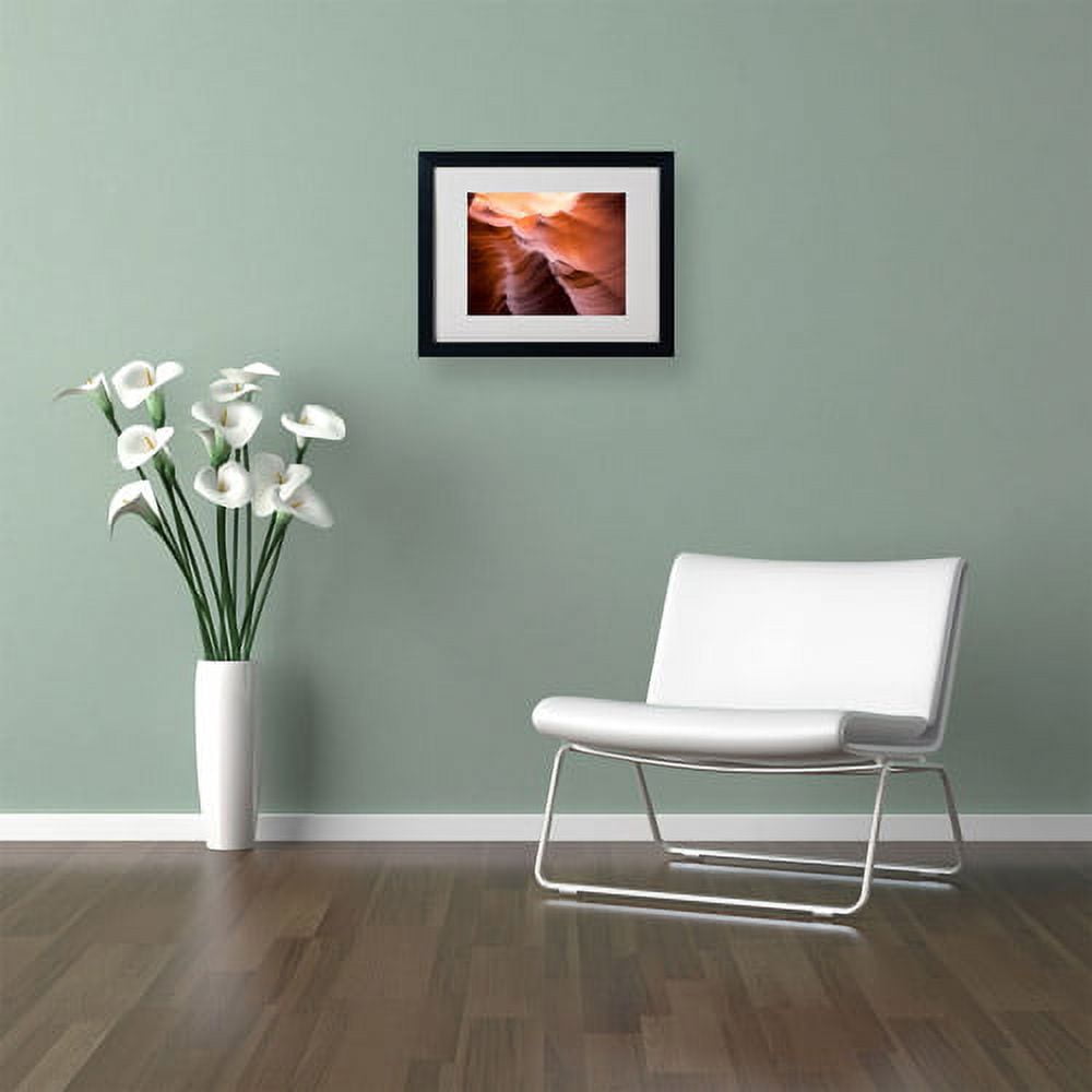Trademark Fine Art "Smooth II" Matted Framed Art by Moises Levy, Black Frame