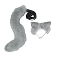 thumbnail image 2 of Ears Tail, Cosplay, Accesorios, Accesorios de felpa, Juguetes Disfraz de diadema de animales, Sombreros para Fancy Part Halloween Gris Macarena Traje de juego de cosplay, 2 of 8