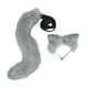 thumbnail image 2 of Cola de orejas de zorro de Anime, Cosplay, accesorios, diadema peluda de peluche, disfraz de juguetes, sombreros de animales para adultos, regalos de Gris Hugo Traje de juego de cosplay, 2 of 8
