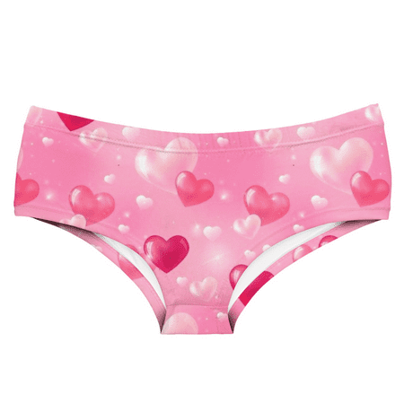 Fulorrnie Underwear for Women Comfort Hiphuggers Seamless Breathable Panties Cute Waistband Ventilated Panty  Watermelon Red  L