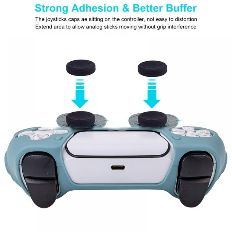 Silicone Case For PS4 Controller Cover For dualshock 4 Gamepad joystick  Skin For PS4 Accesorios 2 thumbsticks Grips Caps