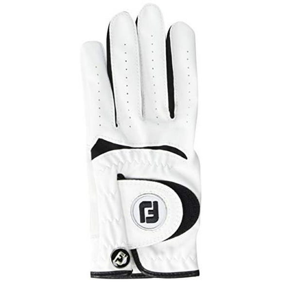 FootJoy Junior Golf Glove, White Large, Worn on Left Hand